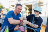 Bundesparteivorsitzender Andreas Babler (SPÖ) beim betreten des "Frequency 2023"