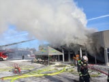 Geschäftsbrand Floridsdorf Tedi