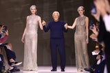 Giorgio Armani bei seiner Haute Couture Herbst/Winter 2024-2025-Show in Paris 