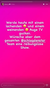 Elton schrieb auf Instagram, dass er allen eine "reibungslose Show" wünsche