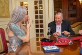 Simone Reiländer und Richard Lugner