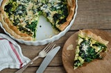 Spinat-Quiche.