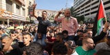 Palestinenser feiern Krieg