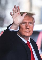 Donald Trump rote Flecken