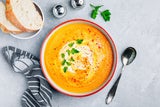 Karotten-Ingwer-Suppe.