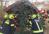 Brunnen Mann gefallen