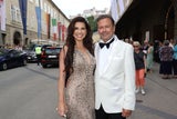 Leona König und ihr Partner Ex-ORF-Chef Alexander Wrabetz bei den Salzburger Festspielen.