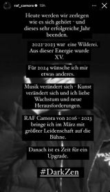 RAF Camora plant Neustart nach Tournee: „Es ist Zeit für ein Upgrade!“