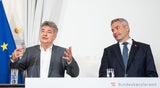 Werner Kogler und Karl Nehammer