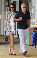 Amal und George Clooney