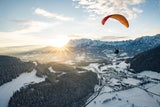Vom 1.840 m hohen Flugberg Bischling geht es hinunter ins Tal.  