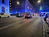 Spektakulärer Unfall mit Polizei-Transporter