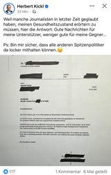 Herbert Kickl lüftet Geheimnis um Gesundheitszustand