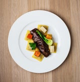 Rehfilet mit Kürbis und Sellerietascherln von Toni Mörwald