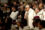Papst Franziskus Weinachtsmette