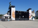Vorbereitungen zum Klima-Protest in Wien