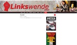 Linkswende-Website zeigt: Plakat ist echt.