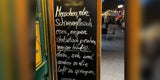 Schweinefleisch-Schild