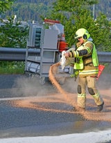 LKW verlor Diesel