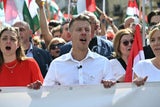Demonstration gegen Orbán