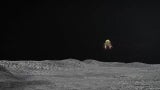 Illustration der Landung der indischen Chandrayaan-3 auf dem Mond
