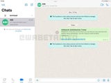 Screenshot von WhatsApp auf dem iPad
