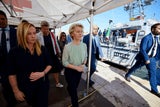 Meloni Leyen Lampedusa