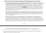 Anträge für den Bundesparteitag der SPÖ