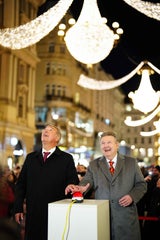 Weihnachtsbeleuchtung am Graben in Wien