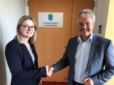 Johanna Doll und Landtagspräsident Karl Wilfing