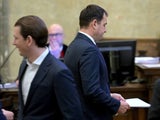 Sebastian Kurz und Thomas Schmid im Gericht
