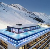 Das Skihotel im Kühtai punktet mit dem höchsten Infinitypool der Alpen. 