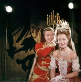 Romy Schneider am Set von Sissi