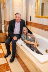 Simone Reiländer und Richard Lugner