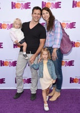 Christian Oliver mit Ex-Frau Jessica Mazur und ihren Töchtern 2015 in Los Angeles