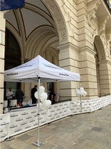 Wahlfeier-Vorbereitungen FPÖ und ÖVP