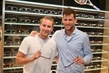 Dominic Thiem und Bruder Moritz bei der Präsentation der neuen Sonnenbrillen-Kollektion