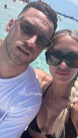 Marko und Sarah Arnautovic auf Jacht vor Formentera