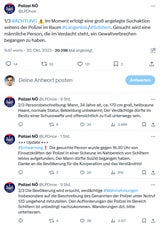 Polizei NÖ auf Twitter: Fahndung nach FPÖ-Politiker nach Leichenfund