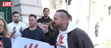 Wilder Streit der Demonstranten LIVE auf oe24.TV