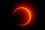 Feuerkranz-Sonnenfinsternis in Amerika