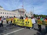 Klima-Kleber blockieren den Wiener Ring