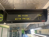 "we ride with pride" war am Samstag offensichtlich ein leeres Versprechen.