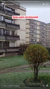 Schneefall in Salzburg
