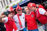 Österreichische Fans in Leipzig