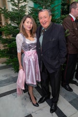Richard Lugner und "Goldfisch" Andrea.