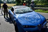 Lenker wurde unwohl: Auto blieb nach Crash am Dach liegen