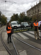 Klima-Kleber legen Wiener Ring lahm