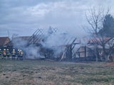 Großbrand eines Schuppens in Eisenreichs