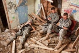 Schlafende Soldaten